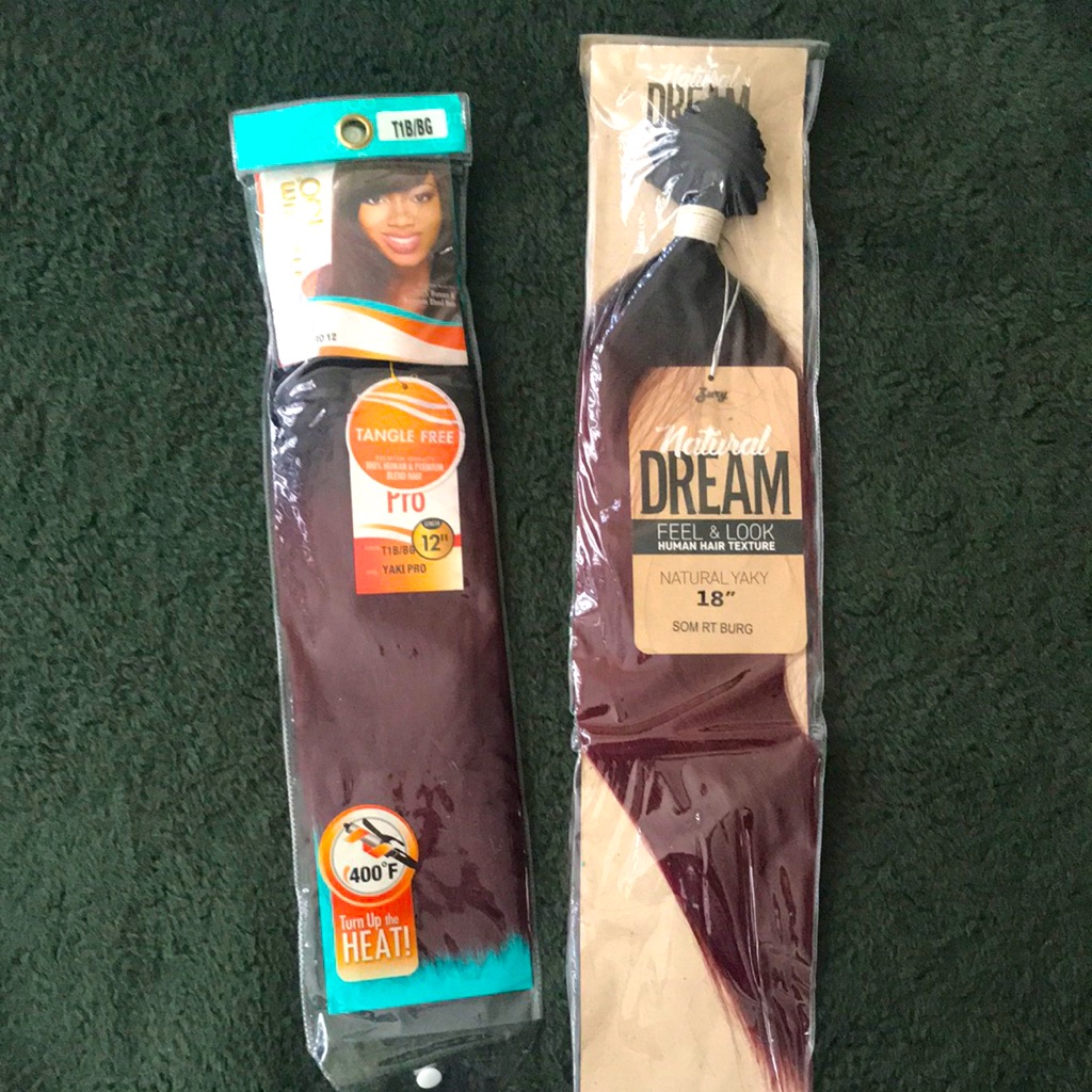 Womans Bundle Of Brand New Natural Dream Hair Sew In Extensions  Burgundy